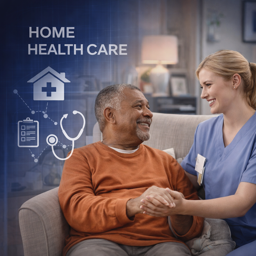 Home health care illustration